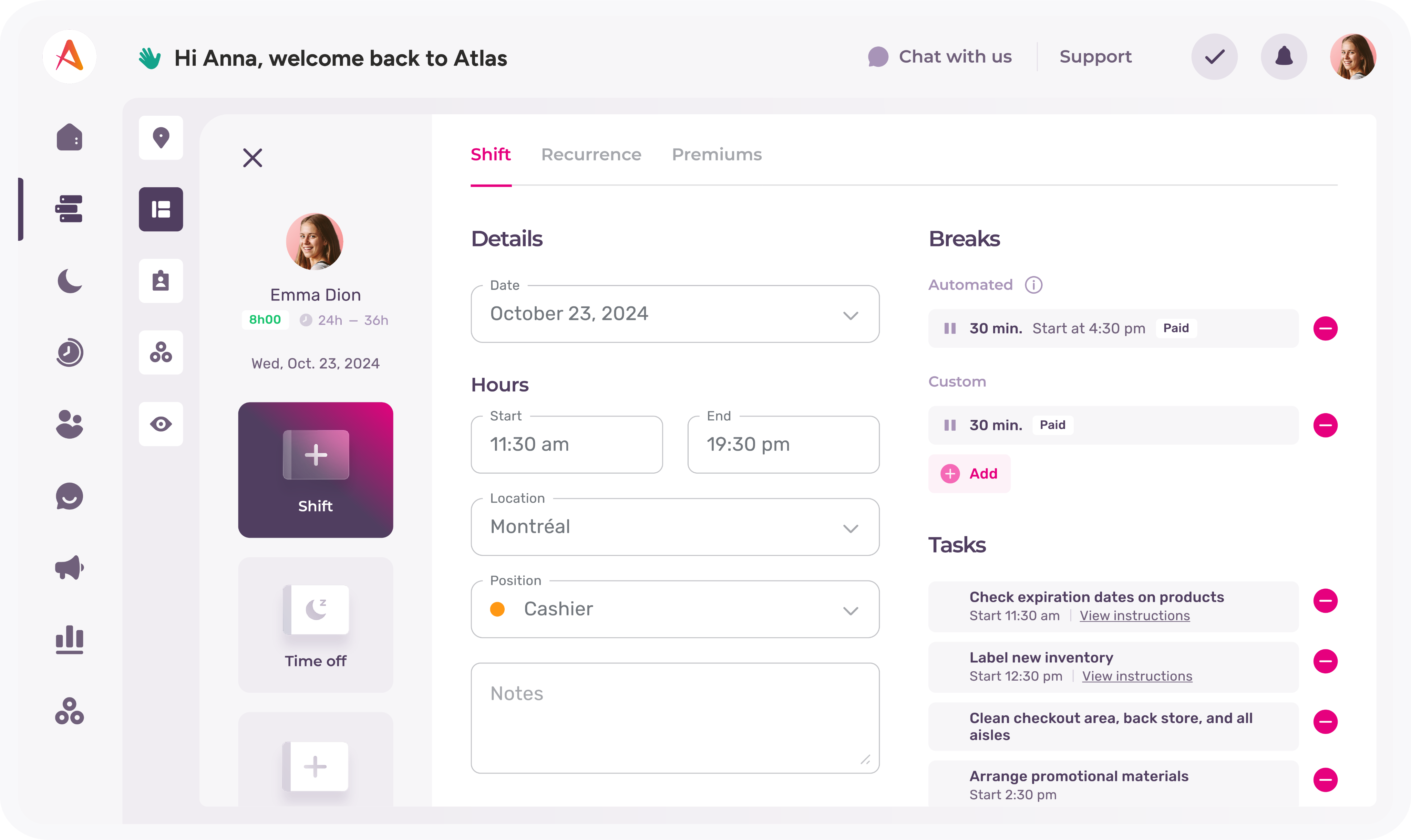 Employee records (HRIS)